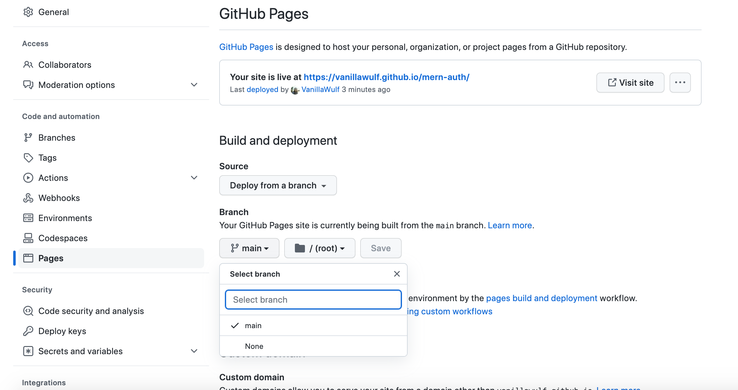 Как разместить проект на github pages